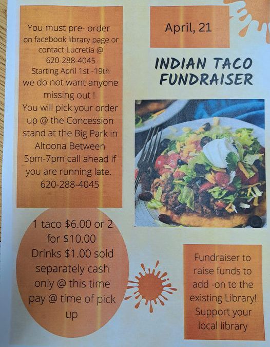 Indian Taco Fundraiser
